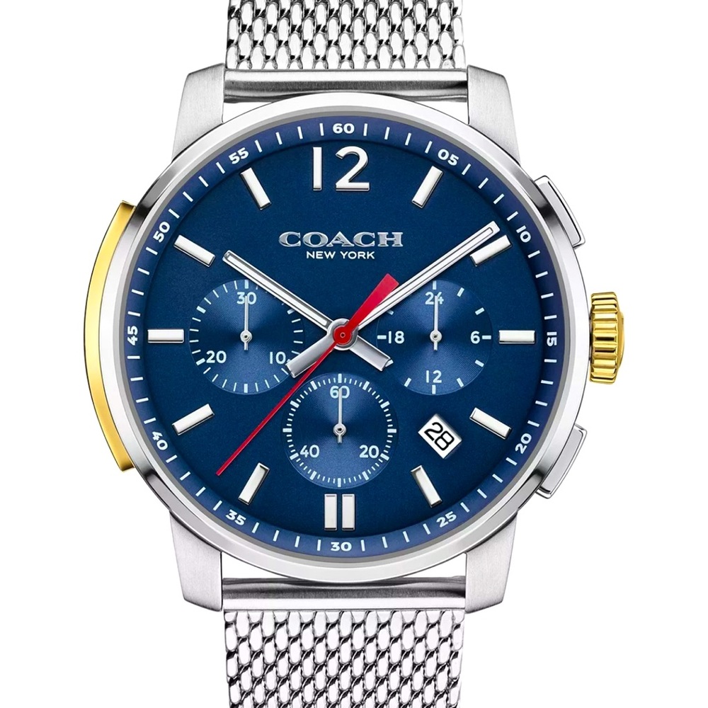 Coach Bleecker stainless steel watch